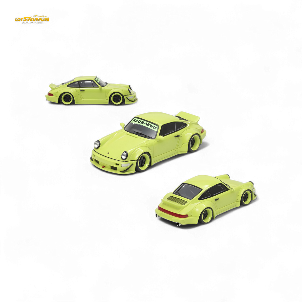 Fast Speed FS Rauh-Welt RWB964 Wide-Body Duck Wing - Green 1:64 (ONLINE ORDER ONLY)