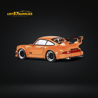 Fast Speed Porsche 964 RWB Widebody HIBIKI GT Version Rear Wing in Orange 1:64 (ONLINE ORDER ONLY)