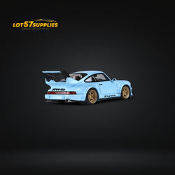 Fast Speed Porsche 964 RWB Widebody KASHIWA X Version Rear Wing in Tiffany Blue 1:64 (ONLINE ORDER ONLY)