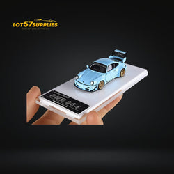 Fast Speed Porsche 964 RWB Widebody KASHIWA X Version Rear Wing in Tiffany Blue 1:64 (ONLINE ORDER ONLY)