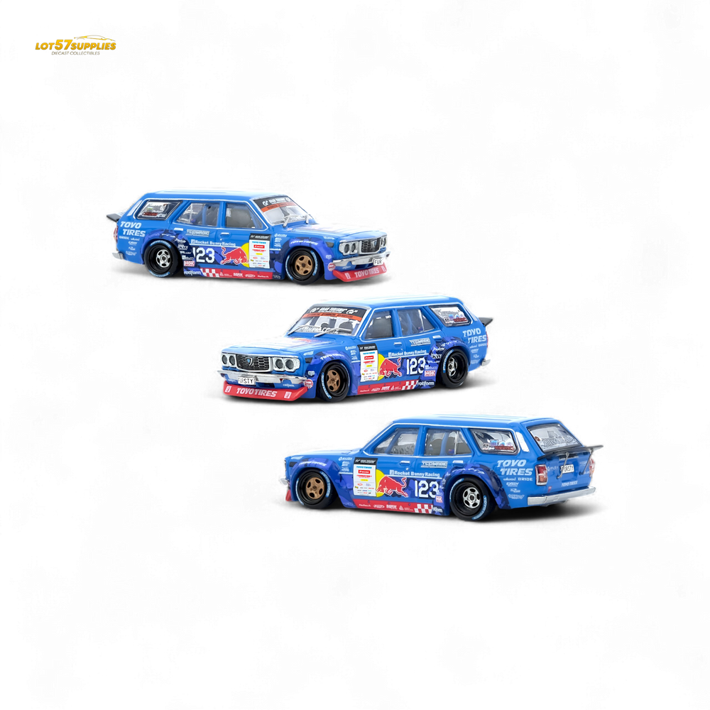 Inno64 MAD MIKE 1976 MAZDA RX3 Station Wagon D1GP Series 2024 1:64 (ONLINE ORDER ONLY)