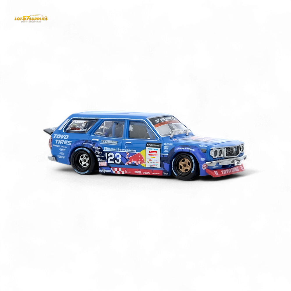 Inno64 MAD MIKE 1976 MAZDA RX3 Station Wagon D1GP Series 2024 1:64 (ONLINE ORDER ONLY)