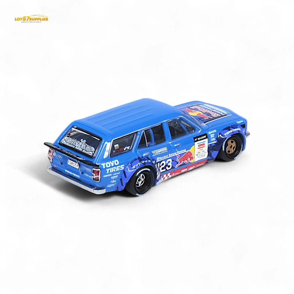 Inno64 MAD MIKE 1976 MAZDA RX3 Station Wagon D1GP Series 2024 1:64 (ONLINE ORDER ONLY)
