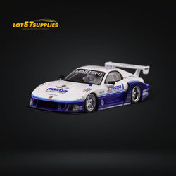Inno64 Mazda RX-7 LBWK FD3S Blue-White HTKS 24' 1:64 (ONLINE ORDER ONLY)