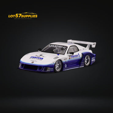 Inno64 Mazda RX-7 LBWK FD3S Blue-White HTKS 24' 1:64 (ONLINE ORDER ONLY)