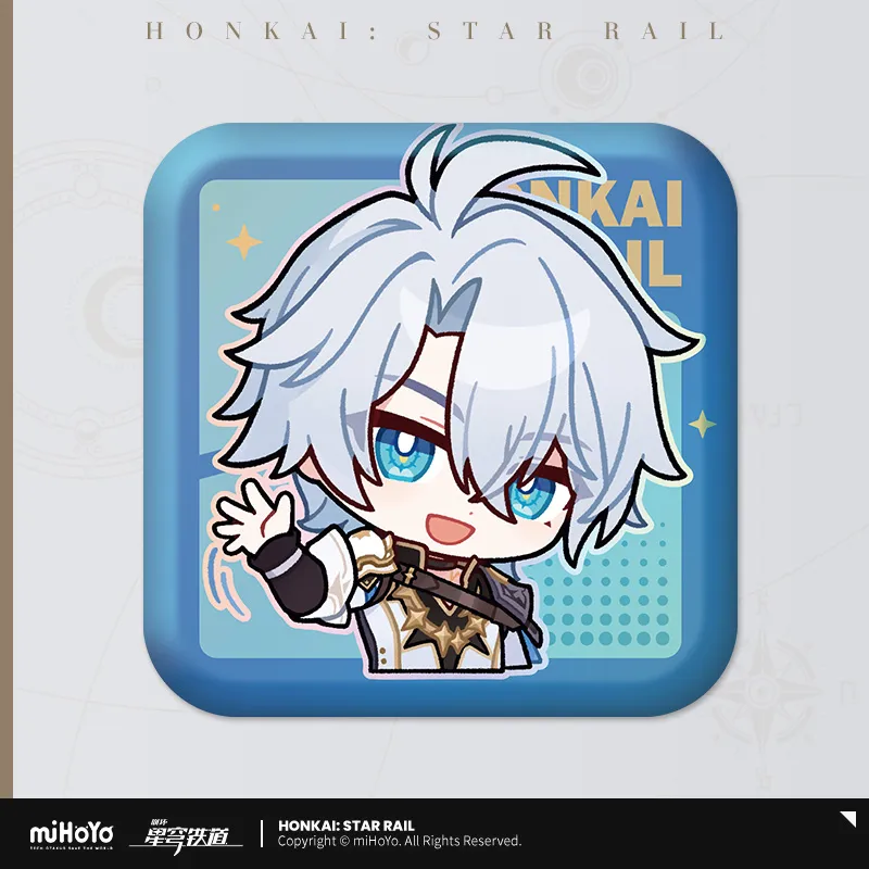 Pom-Pom Exhibition Series Square Tinplate Badge (ONLINE ORDER ONLY)