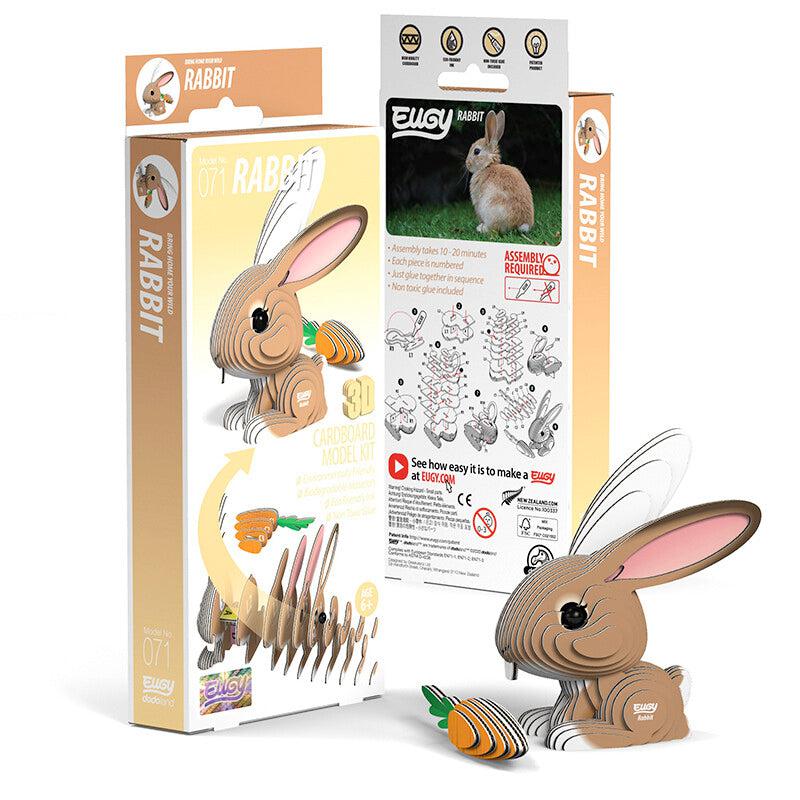 Rabbit 3D Cardboard Model Kit Eugy (ONLINE ORDER ONLY)