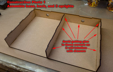 Drawer Add-On For Paint Rack - Double Drawer (Online Order Only) (Online Order Only)