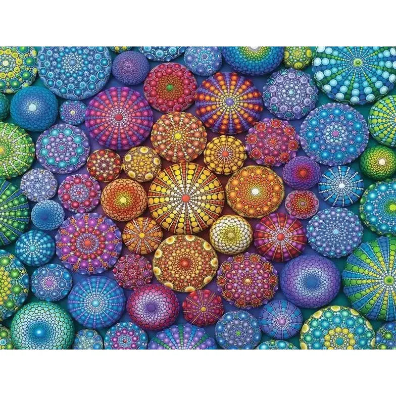 Radiating Rainbow Mandalas 2000 Piece Jigsaw Puzzle Ravensburger