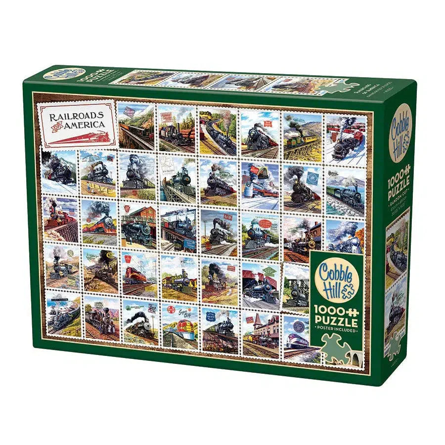 Railroads of America 1000 Piece Jigsaw Puzzle Cobble Hill (ONLINE ORDER ONLY)