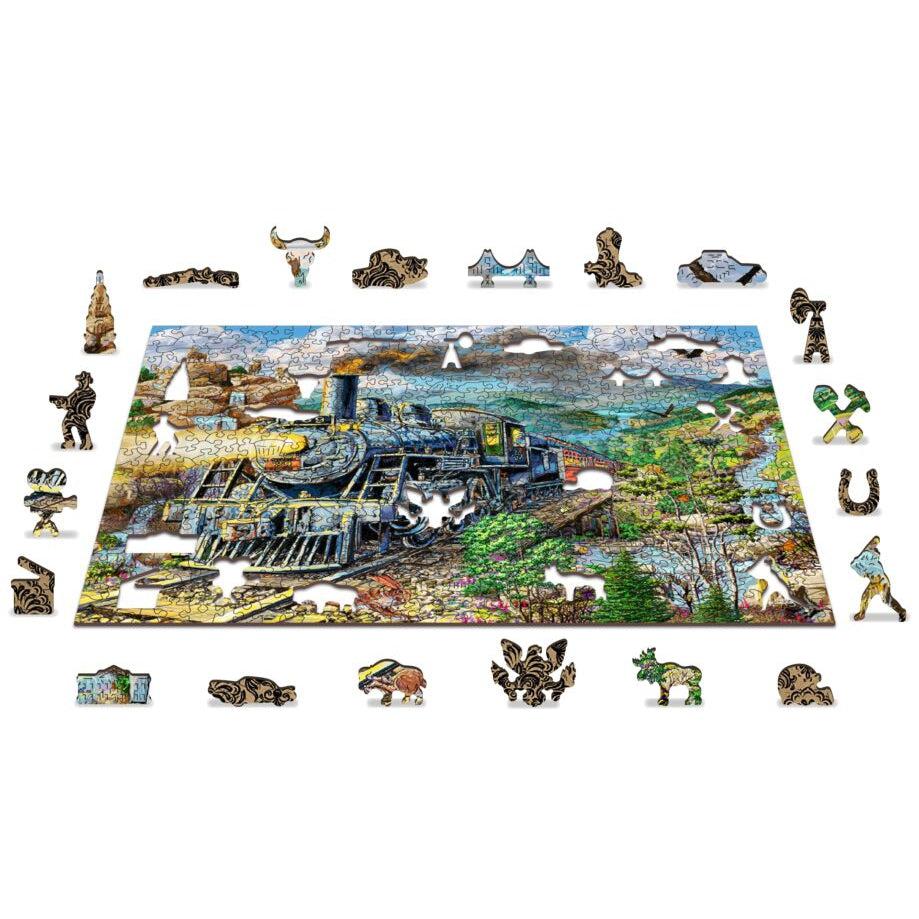 Railway 505 Piece Wood Jigsaw Puzzle Wooden City (ONLINE ORDER ONLY)