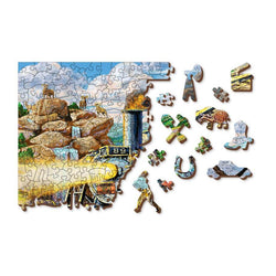Railway 505 Piece Wood Jigsaw Puzzle Wooden City (ONLINE ORDER ONLY)