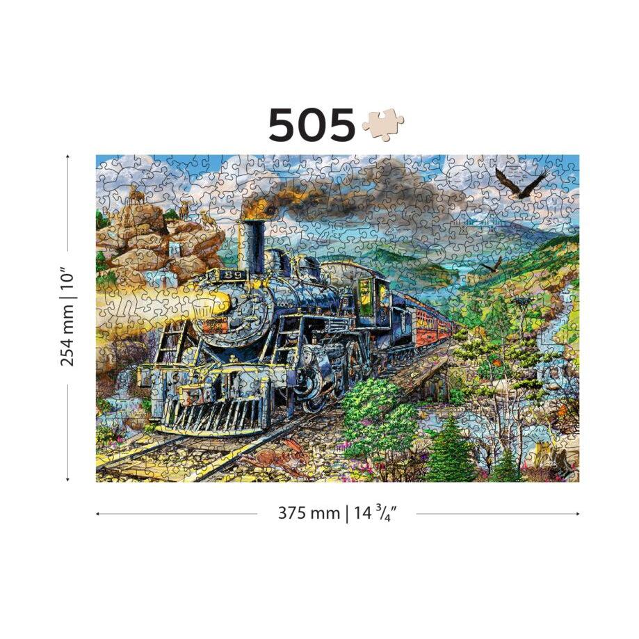 Railway 505 Piece Wood Jigsaw Puzzle Wooden City (ONLINE ORDER ONLY)