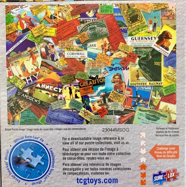 Railways of Yesteryear Cool Collages 300 Piece Jigsaw Puzzle Sure Lox (ONLINE ORDER ONLY)