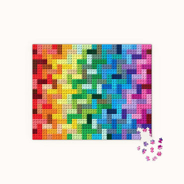 Rainbow Bricks LEGO 1000 Piece Jigsaw Puzzle Chronicle (ONLINE ORDER ONLY)