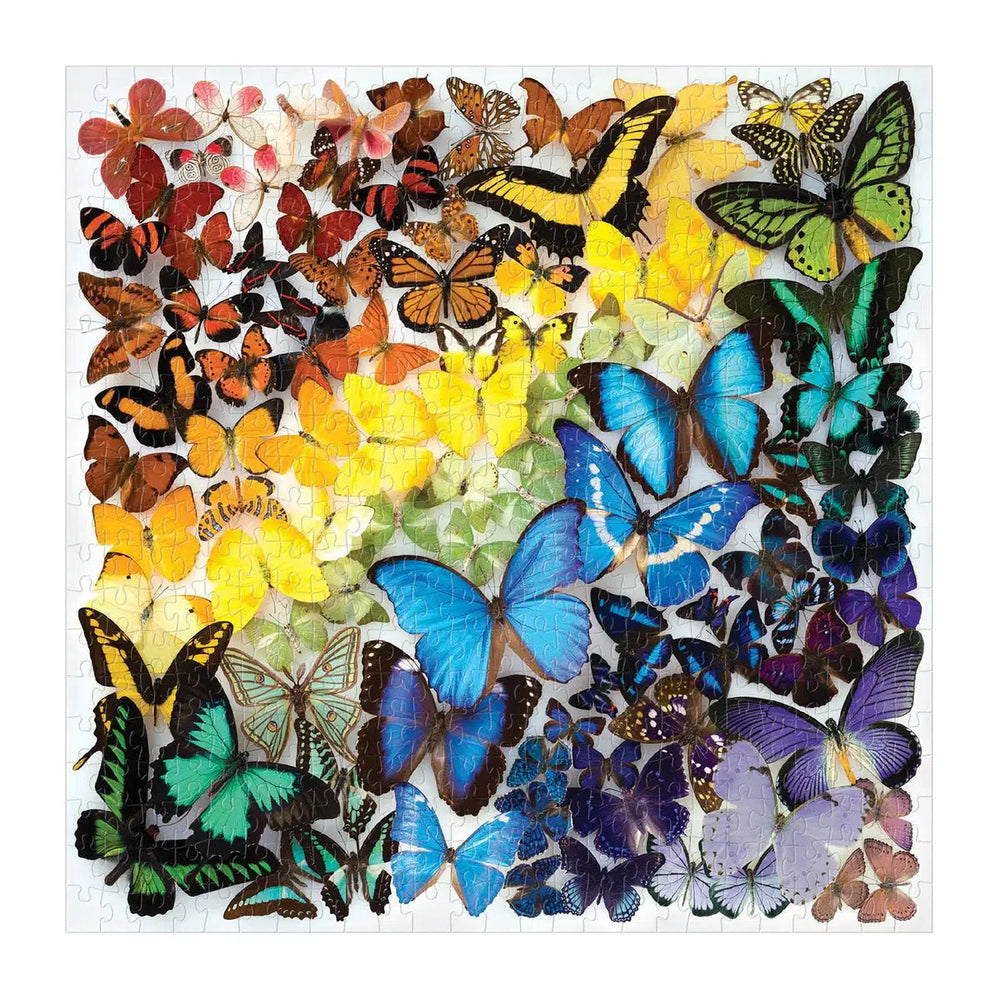 Rainbow Butterflies 500 Piece Jigsaw Puzzle Galison (ONLINE ORDER ONLY)