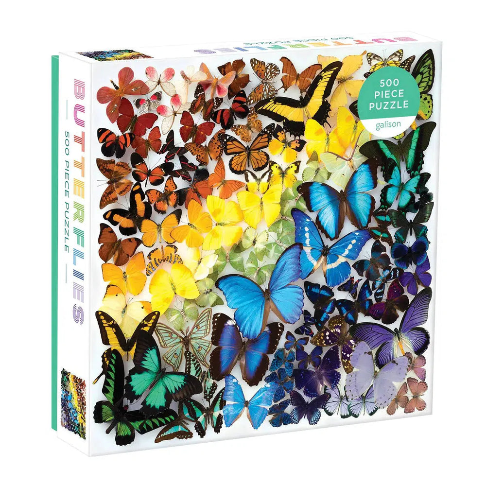 Rainbow Butterflies 500 Piece Jigsaw Puzzle Galison (ONLINE ORDER ONLY)