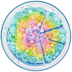 Rainbow Cake "Circle of Colors" 500 Piece Round Jigsaw Puzzle Ravensburger (ONLINE ORDER ONLY)