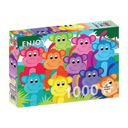 Rainbow Monkeys 1000 Piece Jigsaw Puzzle Enjoy (ONLINE ORDER ONLY)