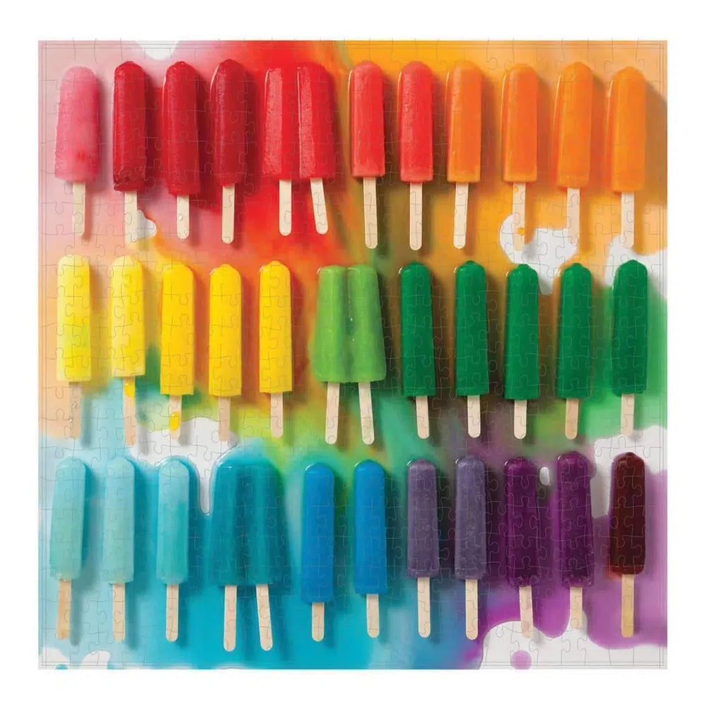 Rainbow Popsicles 500 Piece Jigsaw Puzzle Galison (ONLINE ORDER ONLY)