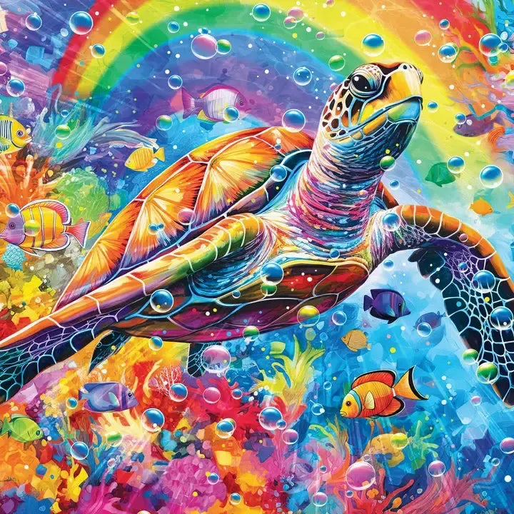 Rainbow Sea 500 Piece Soft Touch Jigsaw Puzzle Crown Point (ONLINE ORDER ONLY)