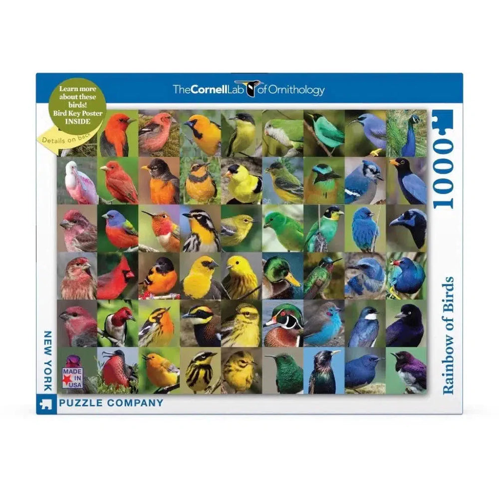 Rainbow of Birds 1000 Piece Jigsaw Puzzle NYPC (ONLINE ORDER ONLY)