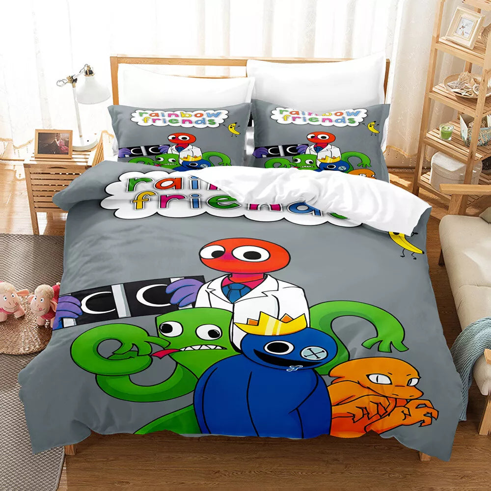 Rainbow Friends Bedding Set Quilt Cover Without Filler (Online Order Only)
