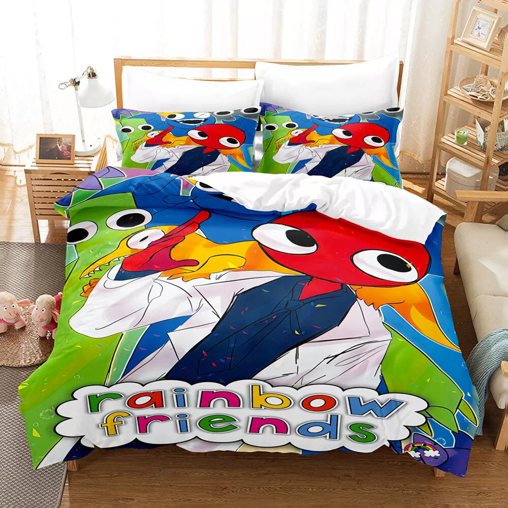 Rainbow Friends Bedding Set Quilt Cover Without Filler (Online Order Only)