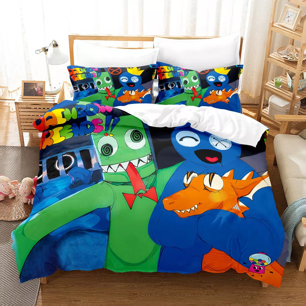 Rainbow Friends Bedding Set Quilt Cover Without Filler (Online Order Only)