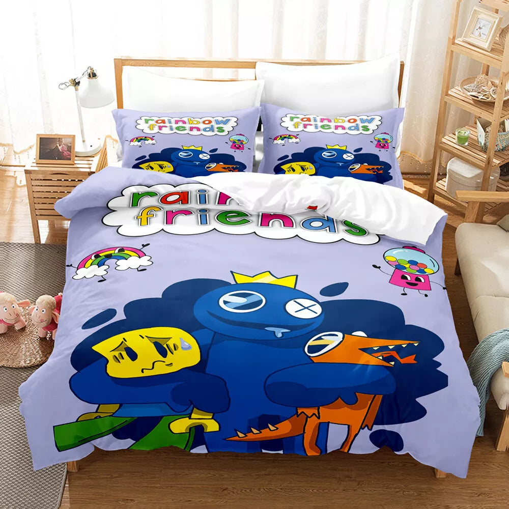 Rainbow Friends Bedding Set Quilt Cover Without Filler (Online Order Only)