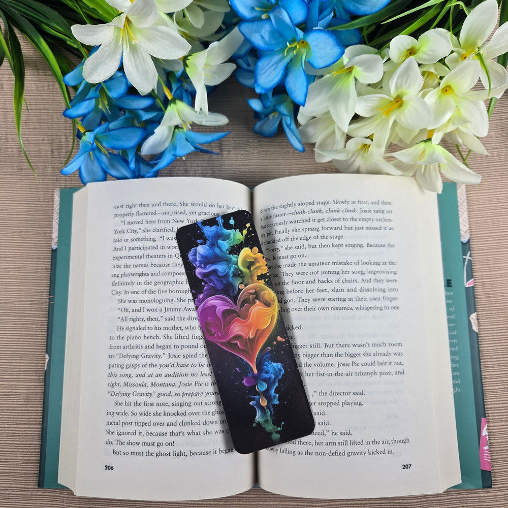 Rainbow Smoke Heart Bookmark (ONLINE ORDER ONLY)