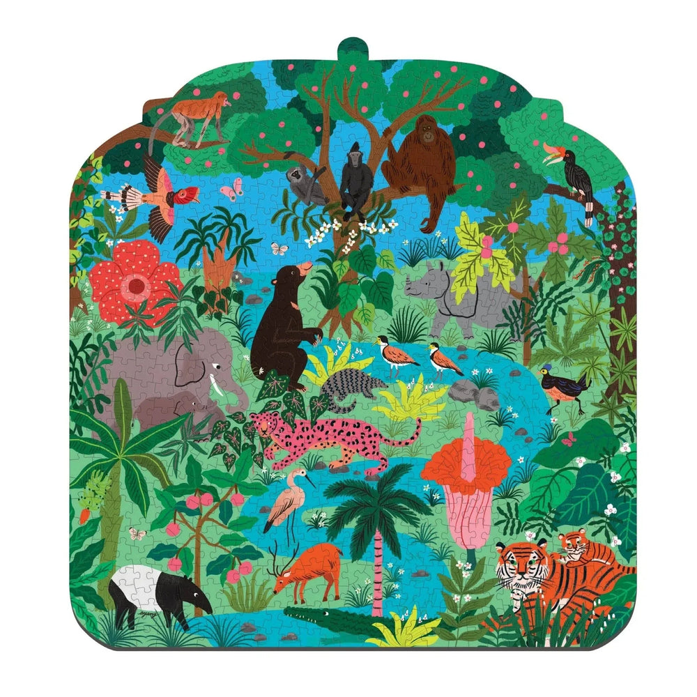 Rainforest Terrarium 750 Piece Shaped Jigsaw Puzzle Mudpuppy (ONLINE ORDER ONLY)