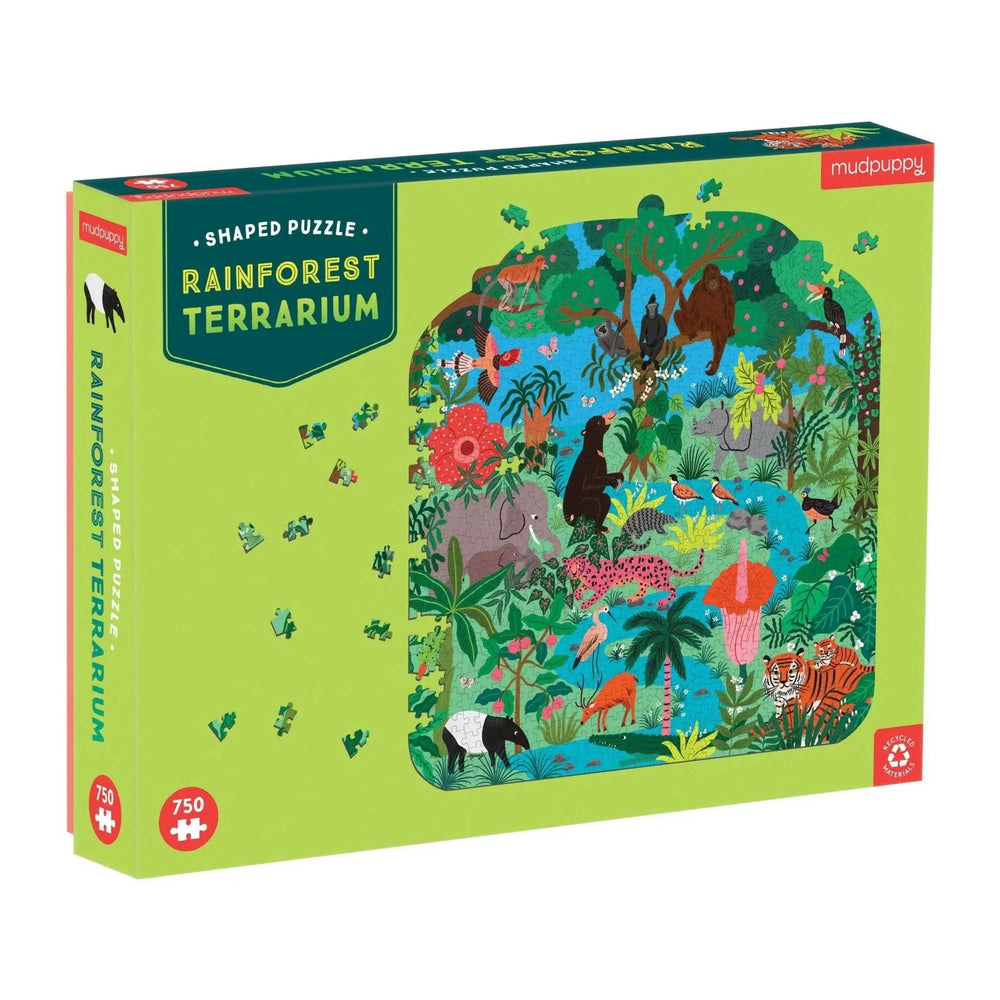 Rainforest Terrarium 750 Piece Shaped Jigsaw Puzzle Mudpuppy (ONLINE ORDER ONLY)