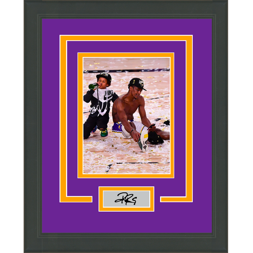 Framed Rajon Rondo Facsimile Laser Engraved Signature Auto Los Angeles Lakers 11x14 Basketball Photo (ONLINE ORDER ONLY)