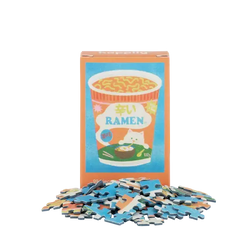 Ramen 99 Piece Mini Jigsaw Puzzle Happily