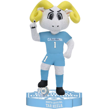 Rameses North Carolina Tar Heels Mascot 2024 Women's Soccer National Champions Bobbleheads (Presale) (ONLINE ORDER ONLY)