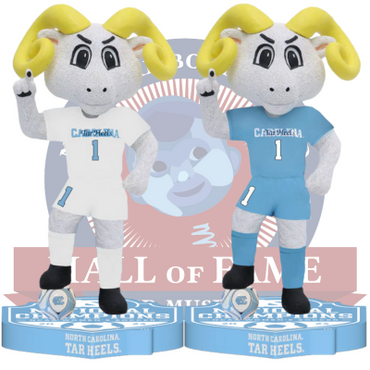 Rameses North Carolina Tar Heels Mascot 2024 Women's Soccer National Champions Bobbleheads (Presale) (ONLINE ORDER ONLY)