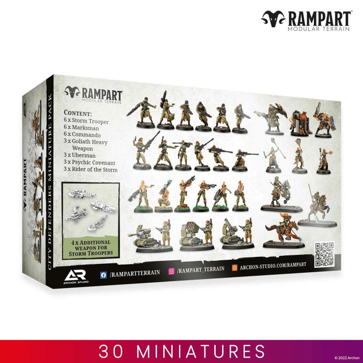 Rampart Modular Terrain: City Defenders Miniature Pack (ONLINE ORDER ONLY)