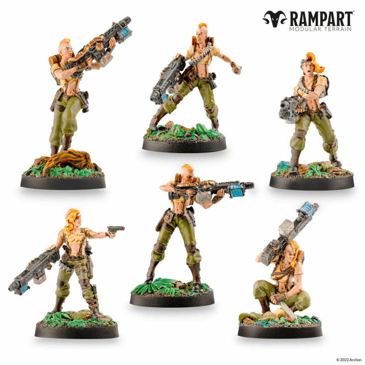 Rampart Modular Terrain: City Defenders Miniature Pack (ONLINE ORDER ONLY)