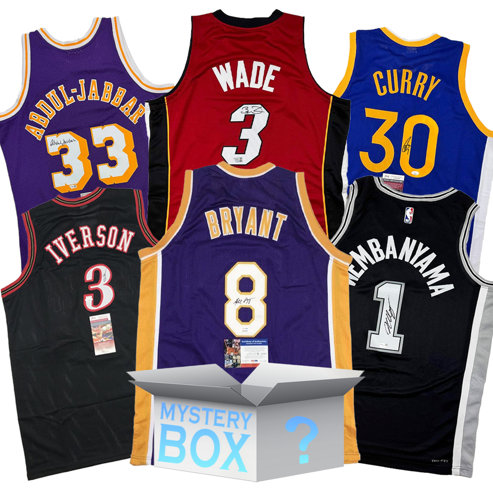 Random Autographed/Signed Basketball Jersey Mystery Box with PSA JSA or Beckett COA (ONLINE ORDER ONLY)