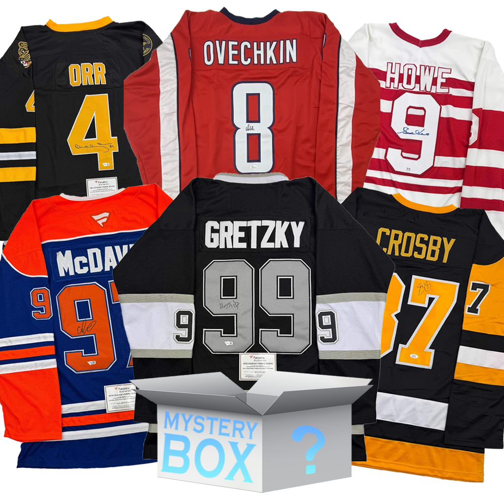 Random Autographed/Signed Hockey Jersey Mystery Box with PSA JSA or Beckett COA (ONLINE ORDER ONLY)