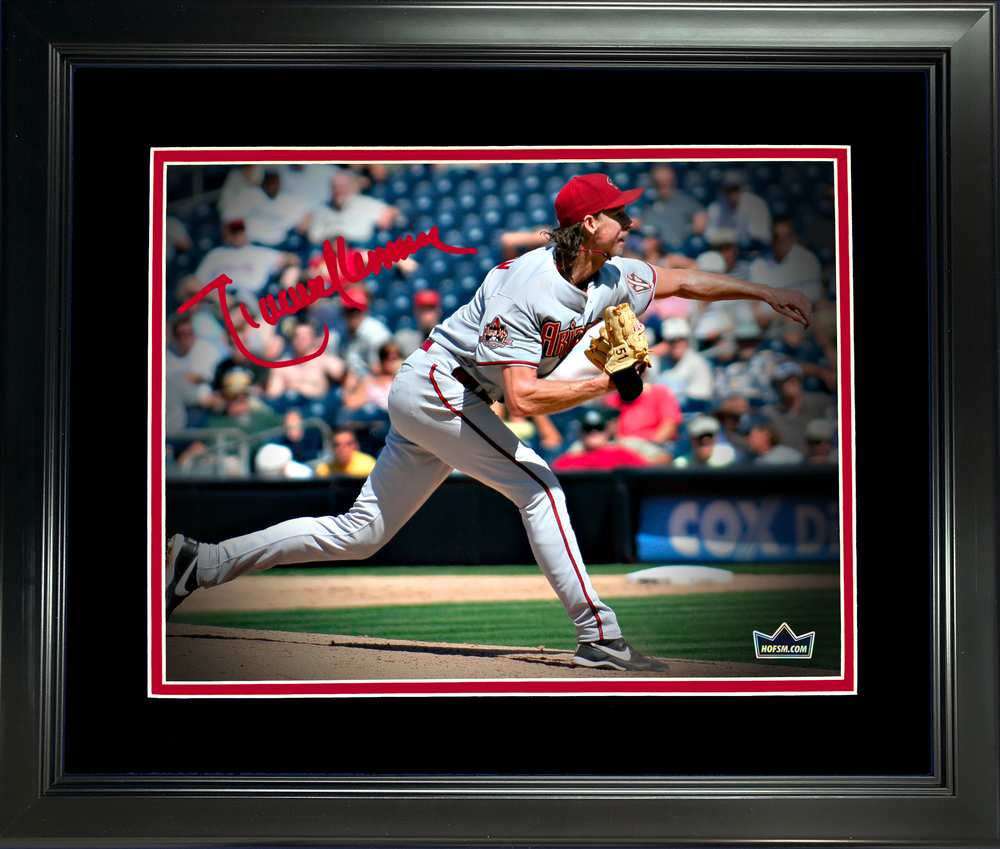 Framed Randy Johnson Arizona Diamondbacks Facsimile Laser Engraved Signature Auto 11"x14"Baseball Photo HOFSM Holo (ONLINE ORDER ONLY)