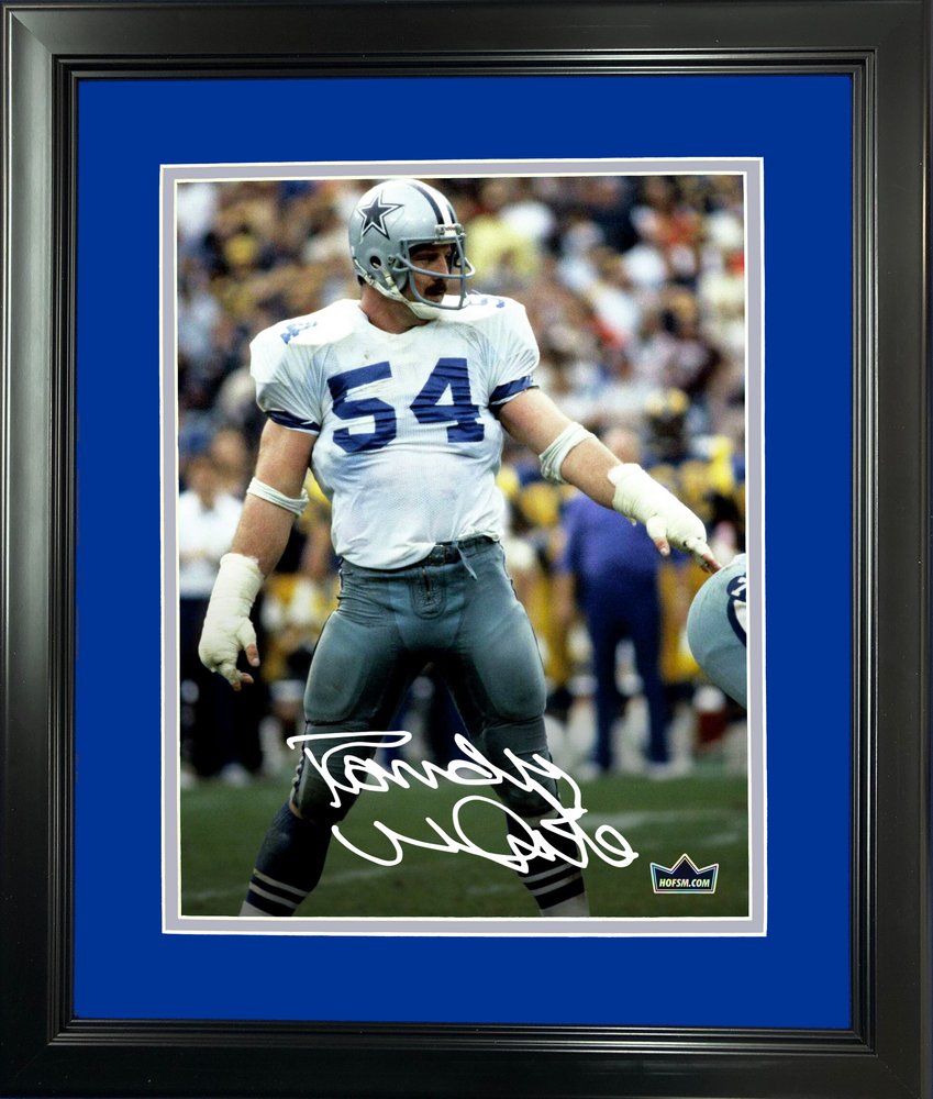 Framed Randy White Dallas Cowboys Facsimile Laser Engraved Signature Auto 11"x14"Football Photo HOFSM Holo (ONLINE ORDER ONLY)