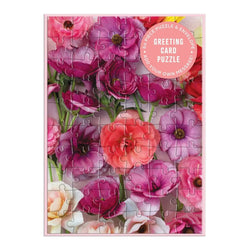 Ranunculus Greeting Card 60 Piece Jigsaw Puzzle Galison (ONLINE ORDER ONLY)