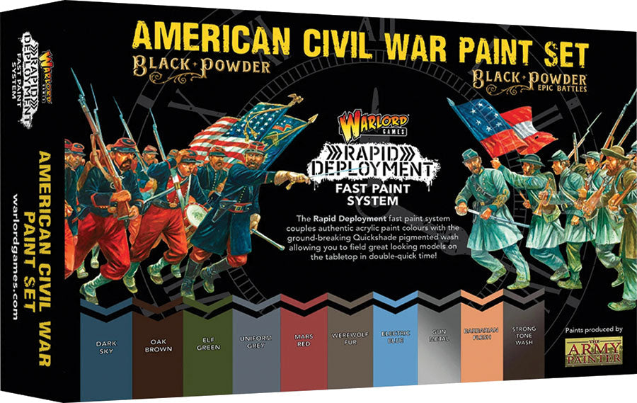 Black Powder: Epic Battles - American Civil War - Rapid Deployment Paint Set (ONLINE ORDER ONLY)