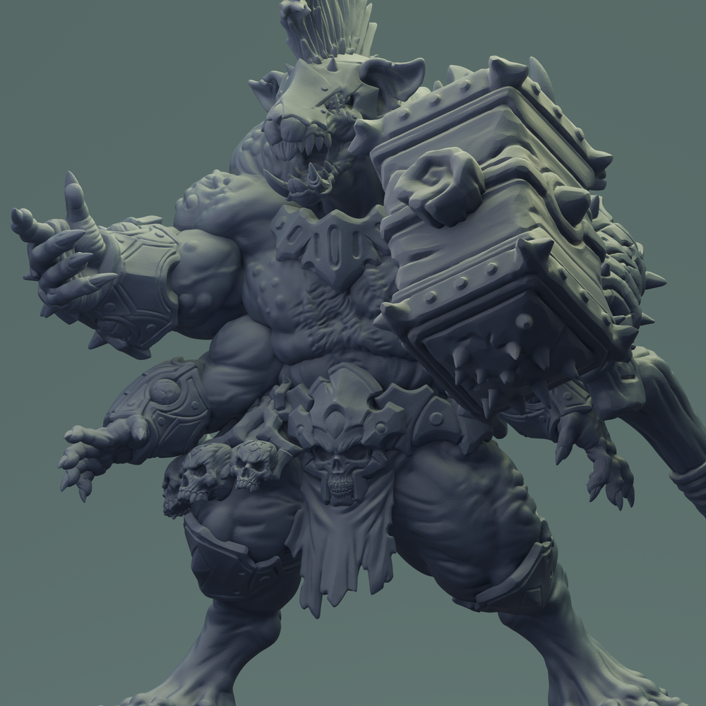 3D Printed Nafarrate Rats Army Rat Berserker Set 28mm 32mm D&D (Online Only)