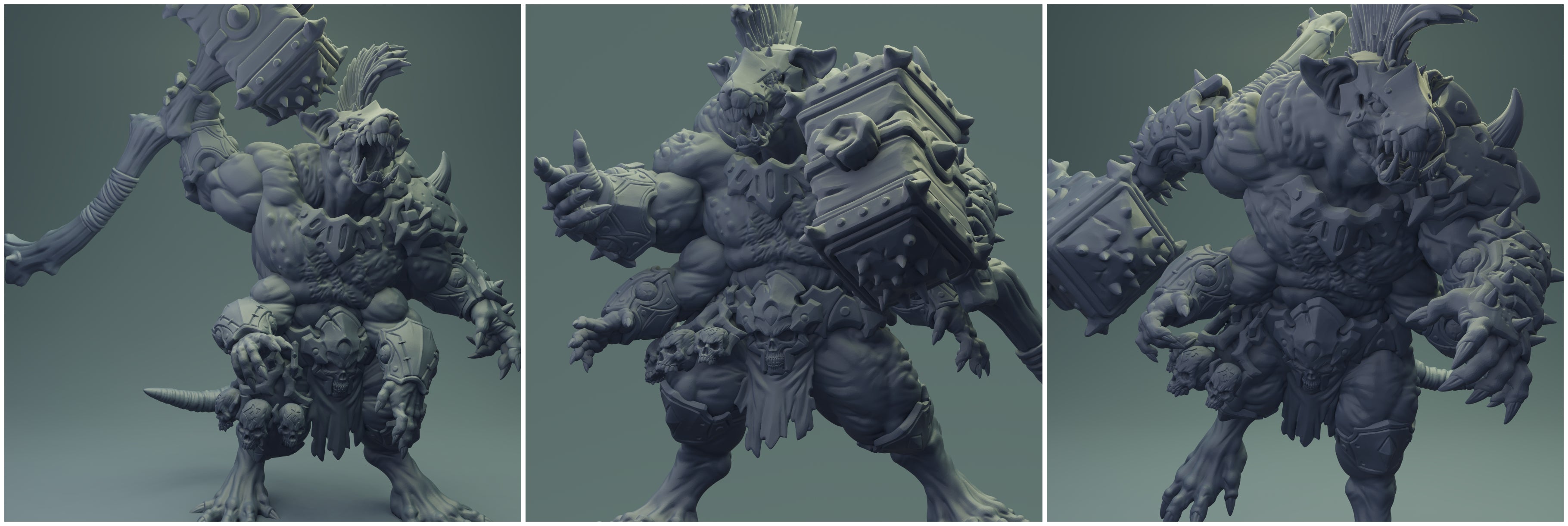 3D Printed Nafarrate Rats Army Rat Berserker Set 28mm 32mm D&D (Online Only)