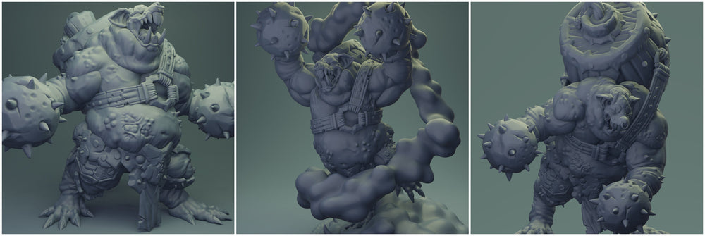 3D Printed Nafarrate Rats Army Rat Bomb Set 28mm 32mm D&D (Online Only)