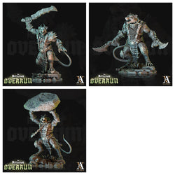 3D Printed Archvillain Games Affliction Overrun - Rat Reavers 28mm 32mm D&D (Online Only)