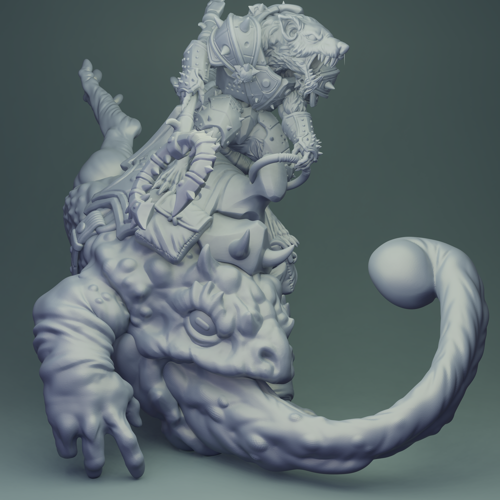 3D Printed Nafarrate Rats Army Rat Riding Frog Set 28mm 32mm D&D (Online Only)